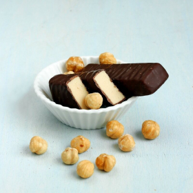Hochproteinhaltiger Haselnuss-Pralinenriegel SG