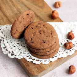 Biscuits chocolat noisette hyperprotéinés