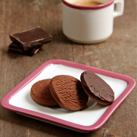 Mini frollini shortbread doppio cioccolato