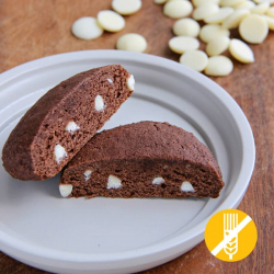 Brownie protéiné aux pépites de chocolat blanc SANS GLUTEN