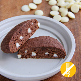 Brownie proteico con virutas de chocolate - Brownie chocolat blanc SIN GLUTEN