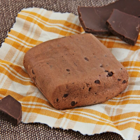 Maxi brownie con gocce di cioccolato