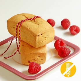 Protein-Cake mit Himbeerchips OHNE GLUTEN