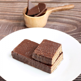 Gaufrette hyperprotéinée Végan double chocolat