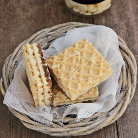 Gaufrettes protéinées chocolat blanc