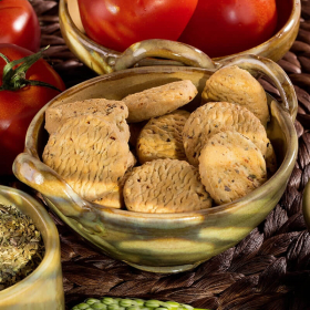 Galletas aperitivo proteicas de Tomate y Orégano - Biscuits Tomate Origan