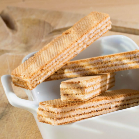 Wafer salati iperproteici gusto formaggio