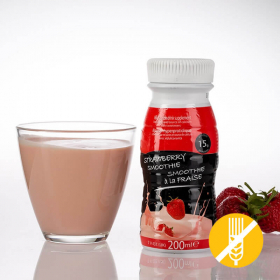 Garrafa smoothie proteica UHT 200ml de morango