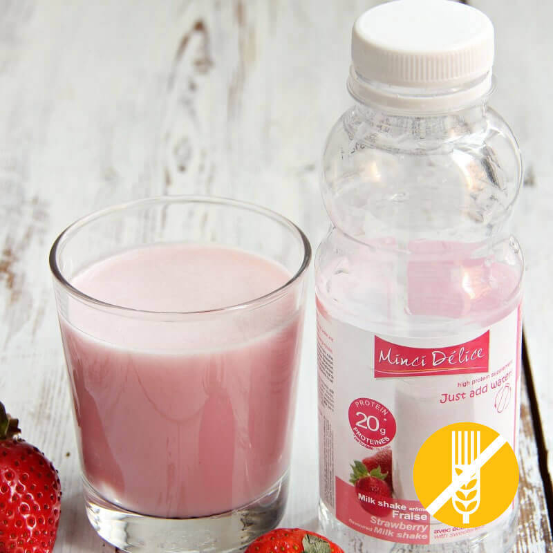 Smoothie protéiné Fraise bouteille 200 ml