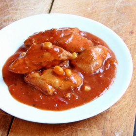 Pollo con il gusto dolce del Messico 