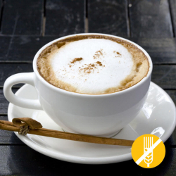 Cappuccino-Getränk, heiß oder eisgekühlt GLUTENFREI