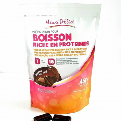 Boisson hyperprotéinée chocolatée maxi sachet 450g 18 portions 