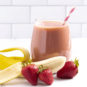 Bebida hiperproteica vegetal fresa y plátano SG