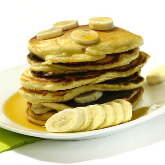 Recette pancakes à la banane sans sucres ni matières grasses ajoutés