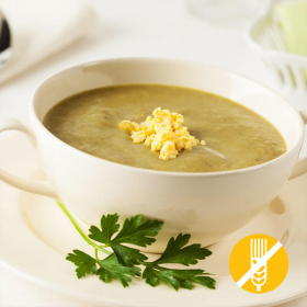 Hausgemachte proteinreiche Gemüsesuppe OHNE GLUTEN