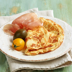 Crêpe hyperprotéinée jambon