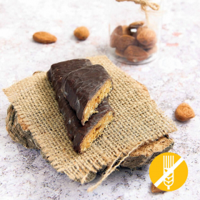 Substitut de repas barre érable fruits et amandes enrobage chocolat SANS GLUTEN