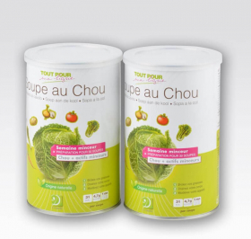 Soupe au Chou et Actifs Minceur  lot de 2 pots