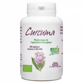 Cúrcuma 200 cápsulas de 250 mg  DLUO 30/04/2024