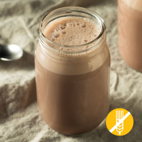 Batido vegano com sabor a chocolate SEM GLÚTEN