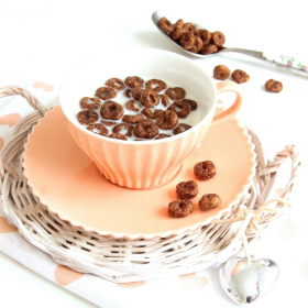 Cereales hiperproteicos sabor cacao y avellana