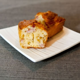 Pastel de Bacon y Perejil Hiperproteico - Cake Lardons Persil Hyperprotéiné