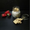 Una deliciosa merienda realizada con dulce de leche y semillas de chía Mincidelice servido con una galleta de vainilla Mincidelice seca. Sabor, contextura y placer para los bocados en la Fase 1
